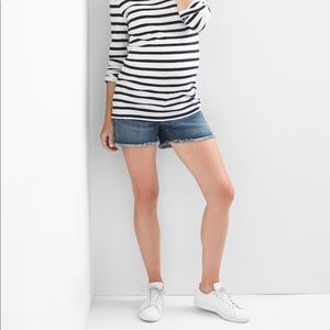 Gap Maternity Denim Shorts with Raw Hem